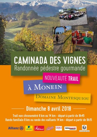 #Monein  (64) : 4 ème édition de la #Caminada des #Vignes.