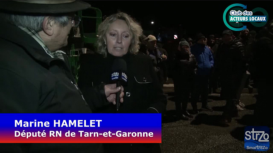 Mobilisation Agricole du Tarn-et-Garonne - interview de Marine Hamelet Député RN du Tarn-et-Garonne